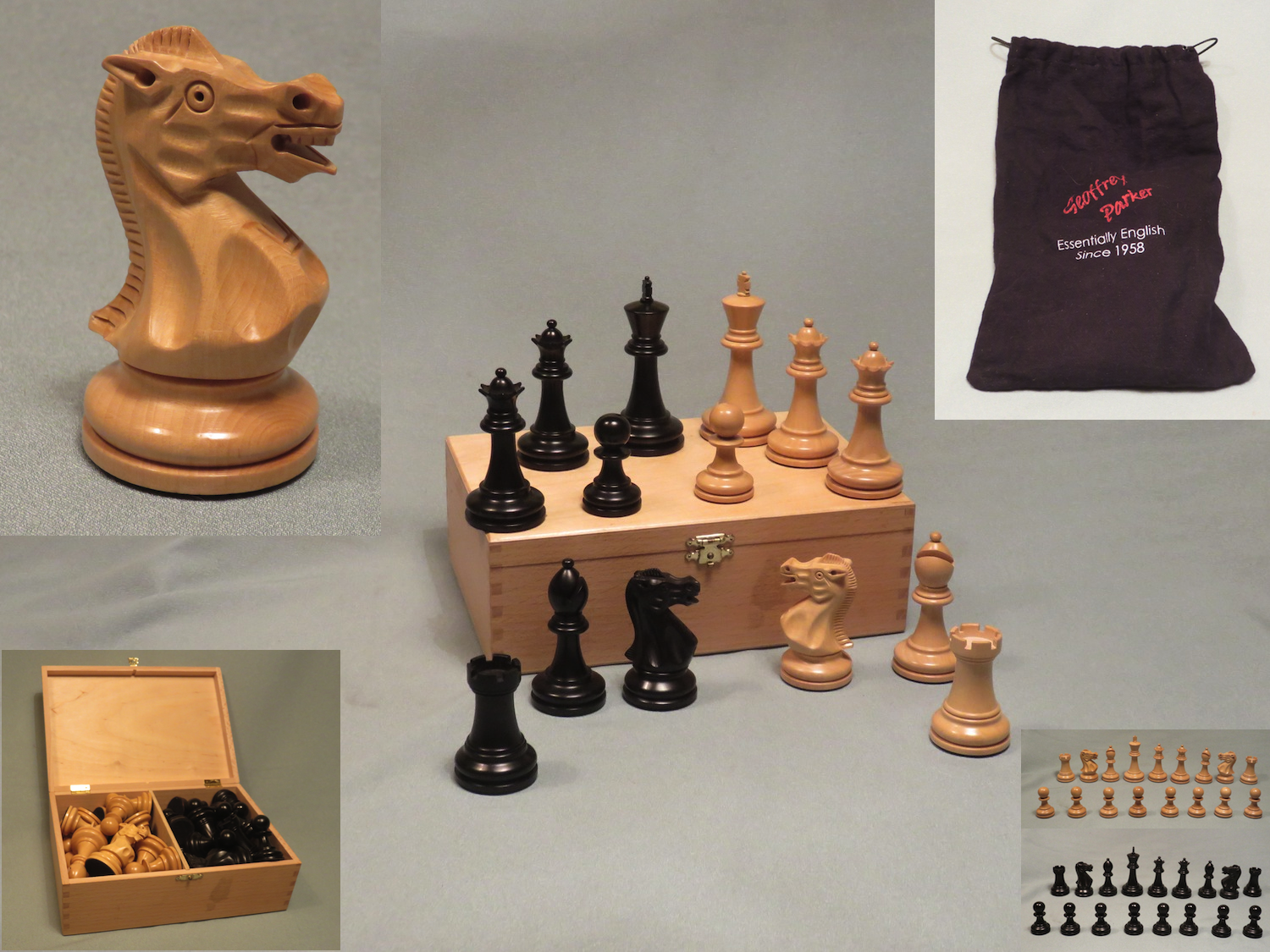 4.5 Jacques Staunton 1849 - Luxury Brass Metal Chess Set- Chess